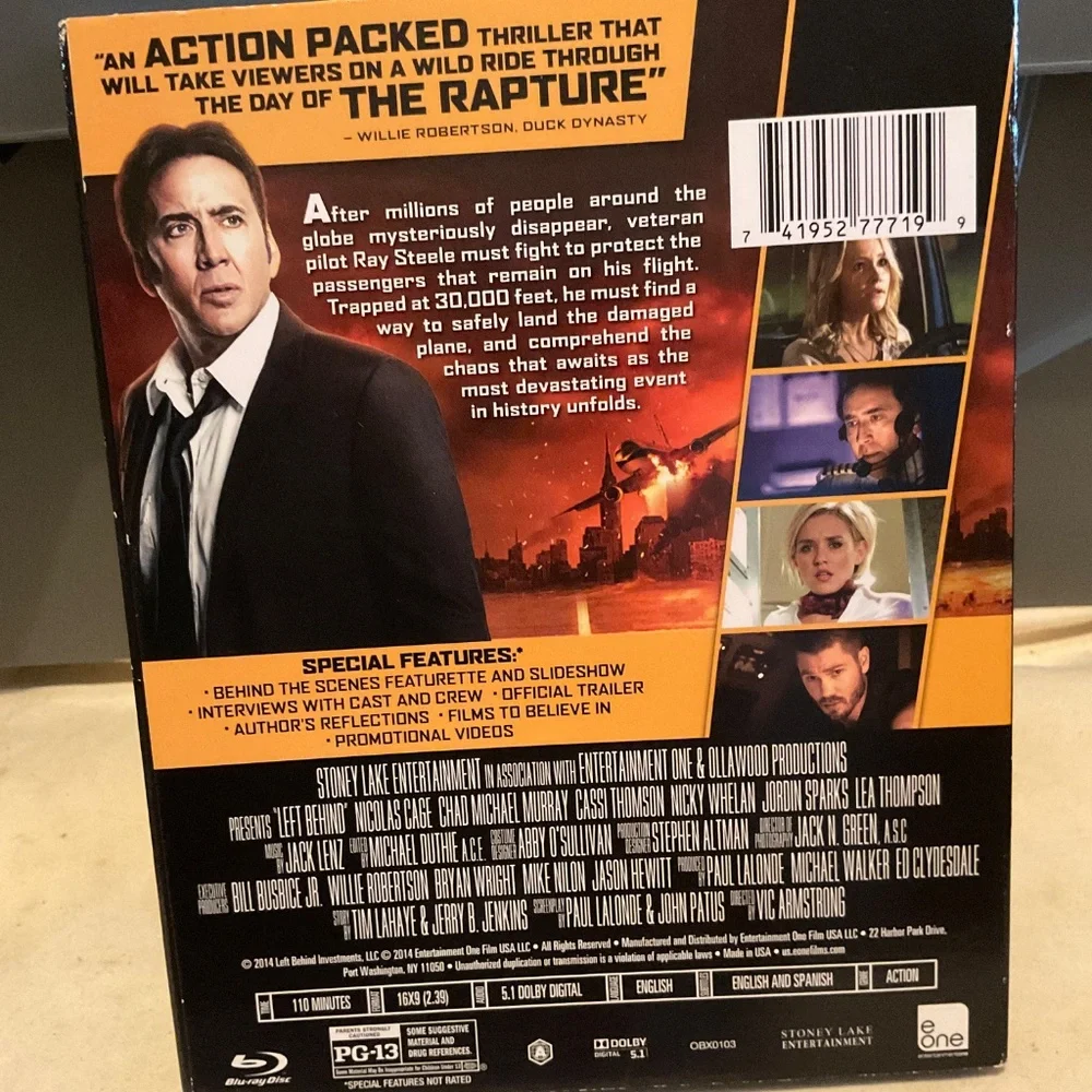 Blu Ray Disc - Left Behind.  V66